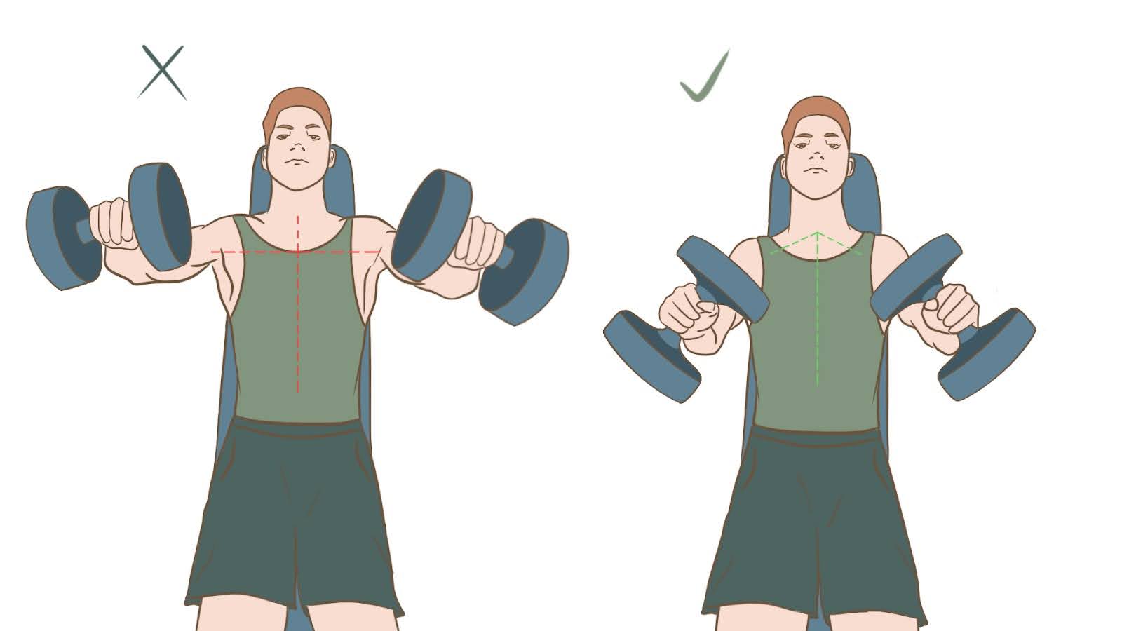 Жим гантелей лёжа на горизонтальной скамье: правильная техника и ошибки – 4